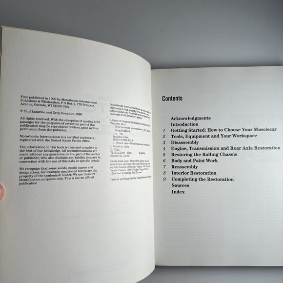 HOW TO RESTORE YOUR MUSCLE CAR GREG DONAHUE PAUL ZAZARINE RESTORATION GUIDE - Picture 8 of 10